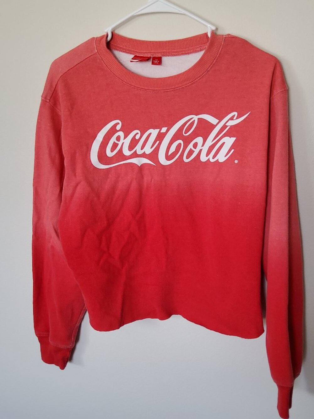 Coca Cola Ombre sweatshirt size L